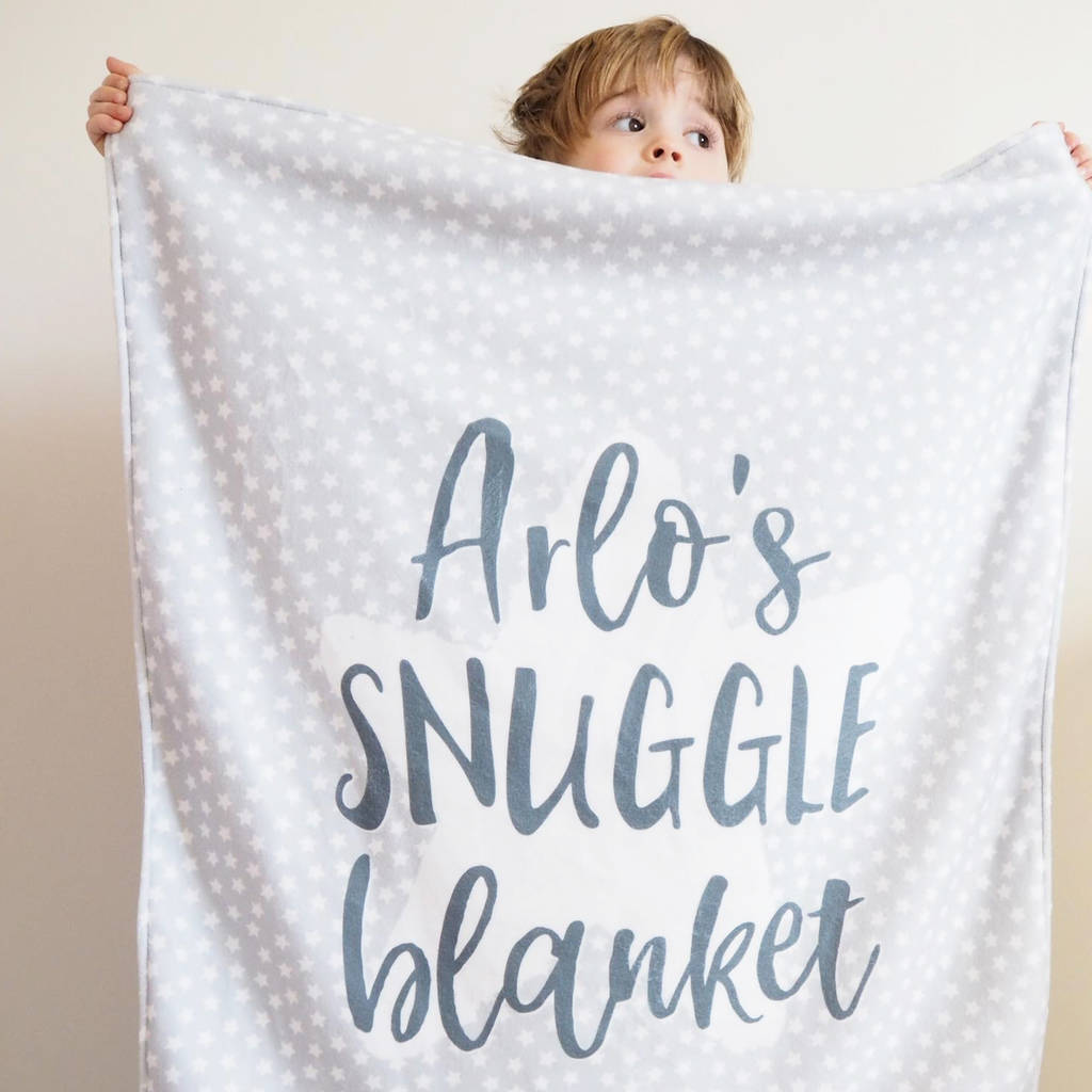 Personalised Baby Snuggle Blanket By Sweetlove Press