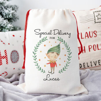 Personalised Child's Christmas Present Sack, 3 of 6