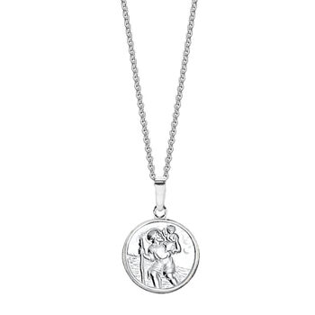 Personalised Sterling Silver St Christopher Necklace, 2 of 5