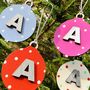 Alphabet Letter Bauble Christmas Tree Decoration, thumbnail 7 of 8