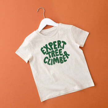 'Expert Tree Climber' Kid's T Shirt, 4 of 7