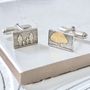 Personalised Sterling Silver Family Tree Cufflinks, thumbnail 4 of 5