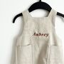 Personalised Children's Apron 100% Linen Kids Pinafore Apron, thumbnail 3 of 10