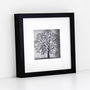 Framed Tree Silhouette Black And White Art, thumbnail 4 of 9