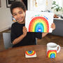 Personalised Rainbow Placemat And Mug Gift Set, thumbnail 2 of 12