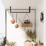 Industrial Wall Mounted Pipe Hanging Bars Clothes Rack, thumbnail 3 of 6