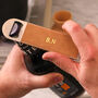 Personalised Hand Foiled Beer Bottle Opener For Him, thumbnail 1 of 3