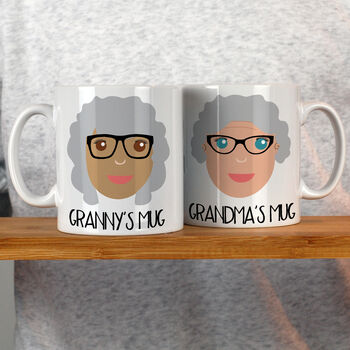 Personalised Gift For Granny Face Mug, 3 of 9