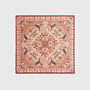 Folksy Fox Tales Peach Square Scarf, thumbnail 1 of 5