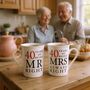 Ruby Anniversary 40 Years Mr And Mrs Always Right Mugs, thumbnail 1 of 5