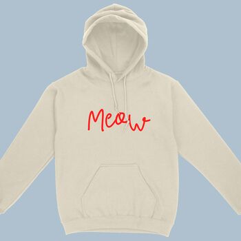 Meow Cat Women's Hoodie, 2 of 2