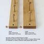 Solid Oak Shaker Style Peg Kitchen Rail Or Coat Rack, thumbnail 3 of 9