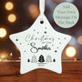 Personalised Family White Porcelain Star Bauble Christmas Tree Decoration, thumbnail 4 of 4