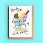 Pudding Pun Card For Dad, Daddy Or Grandad, thumbnail 1 of 4