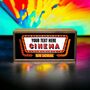 Personalised Wooden Light Box Home Cinema Now Showing, thumbnail 2 of 6