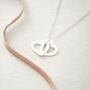 Sterling Silver Infinity Heart Personalised Necklace, thumbnail 3 of 12