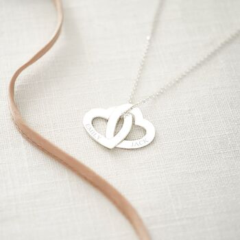 Sterling Silver Infinity Heart Personalised Necklace, 3 of 12
