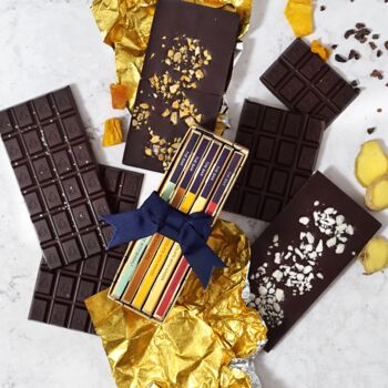 Five Variety Bars Of Chocolate In A Nautical Gift Box, 3 of 12