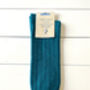 Mens Forest Green Cashmere Blend Socks, thumbnail 1 of 2