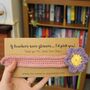Personalised Thank You Teacher Flower Bookmark, thumbnail 4 of 6