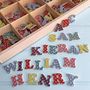 Wooden Alphabet Letters Assorted Colours, thumbnail 1 of 4