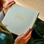 Large Personalised Linen Wedding Guest Book, thumbnail 1 of 12