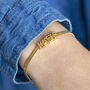 Flat Chain Name Bracelet, thumbnail 3 of 7