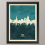 Bath Skyline Print And Box Canvas, thumbnail 1 of 6