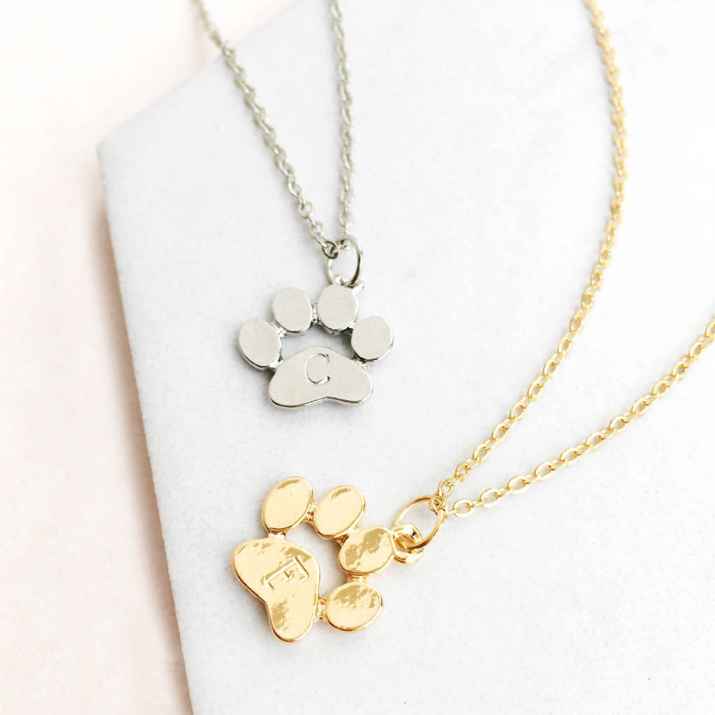 Pet Paw Print Necklace, 1 of 5