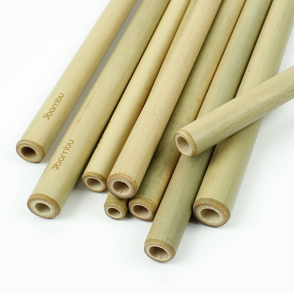 Bamboo Drinking Straws By Green Tulip | notonthehighstreet.com