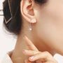 Sterling Silver Blue Opal Bead Dangle Earrings, thumbnail 7 of 11