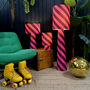 Portable Helter Skelter Lamps In Raspberry Ripple, thumbnail 2 of 6