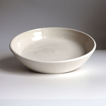 Handcrafted White Wave Tea Boat, 2 of 5