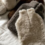Sheepskin Hot Water Bottle In Assorted Colours, thumbnail 2 of 11