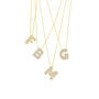 Initial Jewelled Balloon Letter Necklace, thumbnail 4 of 7