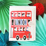 Mini London Bus Card, thumbnail 1 of 3