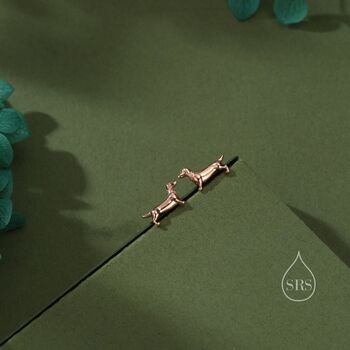 Sausage Dog Stud Earrings, 3 of 12