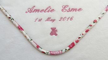 Personalised Embroidered Baby Blanket, 8 of 11