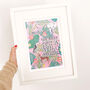 'Oh Baby It's A Wild World' Illustrated Print, thumbnail 3 of 4