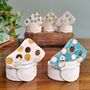 Handmade Pottery Toadstool Mushroom Tea Light Holders, thumbnail 2 of 7