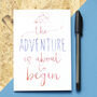 'Adventure' Wanderlust Greeting Card, thumbnail 3 of 3