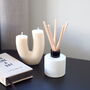 Personalised Matt White Diffuser Bottle And Reed Set, thumbnail 6 of 6