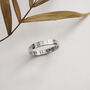 Personalised Sterling Silver Engraved Band Ring, thumbnail 3 of 11