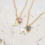 Personalised Heart Birthstone Charm Necklace, thumbnail 3 of 11
