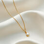 Pearl Birthstone 30th Wedding Anniversary Necklace, thumbnail 2 of 6