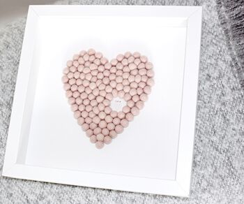 Personalised Heart Framed Artwork, 9 of 11
