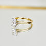 18ct Gold Lab Grown Oval Diamond Engagement Ring, thumbnail 1 of 3