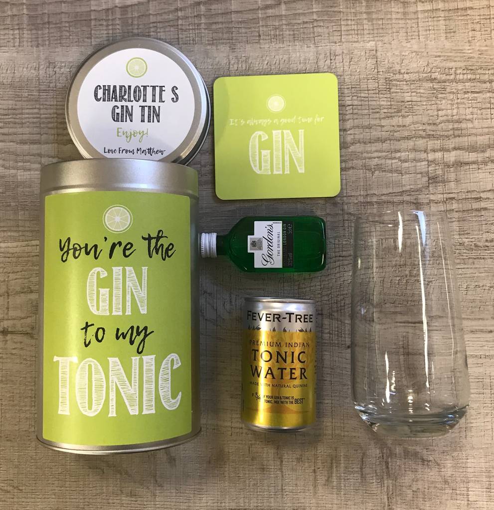 Personalised Gin Tin By Intervino