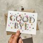 Wildflower Letters Goodbye Card, thumbnail 3 of 4