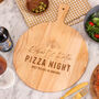 Personalised Pizza Night Paddle Wooden Serving Board, thumbnail 1 of 4